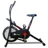 PowerMax Fitness BA-151 Air Bike with 1.5kg Fly Wheel, Moving Handles, Adjustable Seat | Home Gym Exercise Cycle for 120kg Max User | V-Belt Drive, Non-Slip Pedals | LCD Display